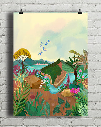 Indie  - plakat fine art giclee, minimalmill