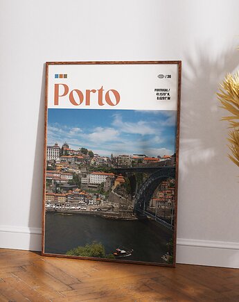 Minimalistyczny plakat Porto Portugalia, DAPIDOKA
