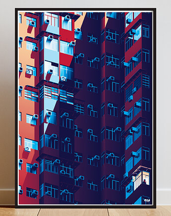 Plakat Monster Building, OKO MI SKOKO