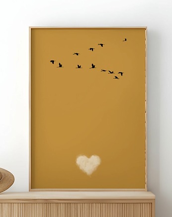 Plakat boho na ścianę Minimalistyczny Plakat nowoczesny do salonu, Kalibri Arts