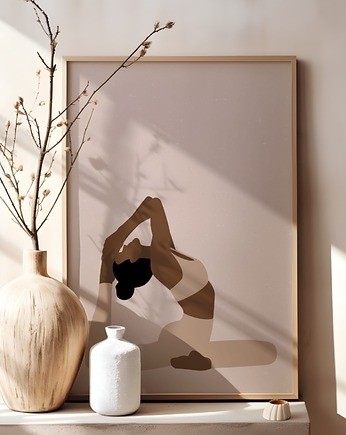 Plakat joga Asany Yoga A3 Medytacja Plakat z motywem jogi Plakat boho, Kalibri Arts