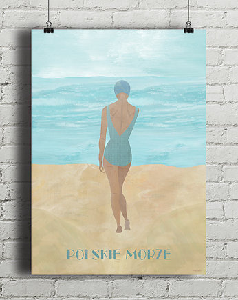 Polskie morze Bałtyk - plakat fine art, giclee, minimalmill