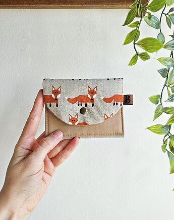 Portfel leśny mini lisek beżowy, Bohothica