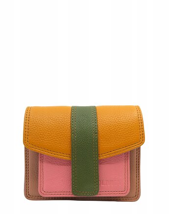 Torebka damska skórzana z klapką regulowany pasek na ramię OLIVKA, Olivka Warsaw