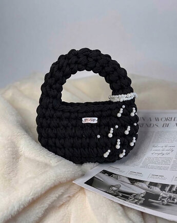 Torebka szydełkowana Pearl Muse, Mazurpeta Handmade
