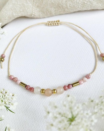 Bransoletka Cloe z rodonitami i awenturynem, Gleeme Jewellery