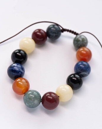 Bransoletka z dużych kamieni, Flow handmade