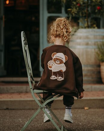 Bluza rozpinana bomberka Cynamonka Teddy, BejbiStory