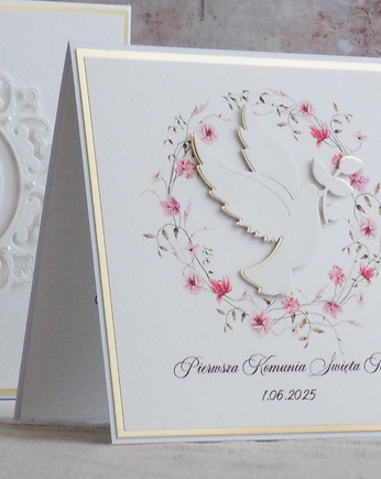 Kartka na komunię z pudełkiem i kopertą, 97, Anna Art and Crafts