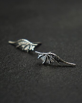 Małe kolczyki smocze ze srebra sote, Bellamente