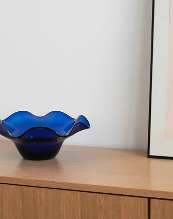 Misa kobaltowa, duński design, lata 70, produkcja: Dania, Przetwory design