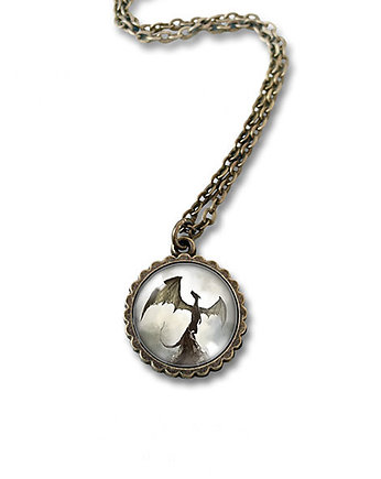 Medalion - Smok cienia - mały, brąz, yenoo