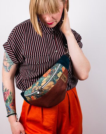 Nerka w kwiaty vintage brązowa KWIATOWA NOSTALGIA, Co Tu Się Kroi
