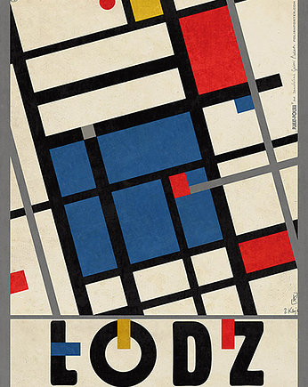 Poster Łódź (R. Kaja) 98x68 cm w ramie, PAKOWANIE PREZENTÓW - prezenty diy