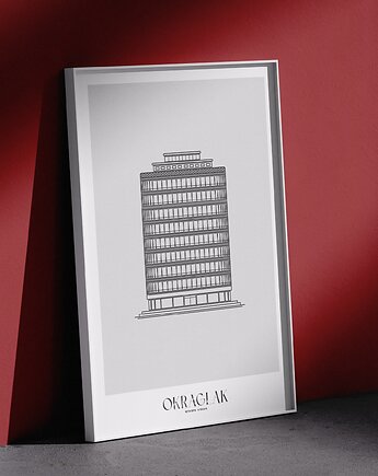 Plakat Architektura - Poznań -  Okrąglak, Peszkowski Graphic