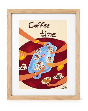 Plakat Coffee Time, Carmela
