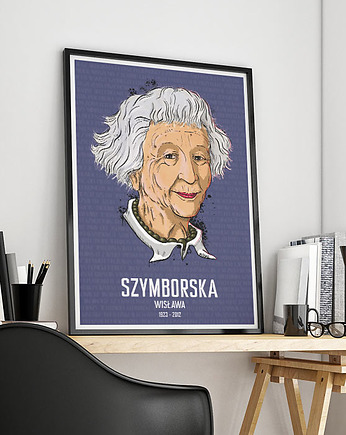 Wisława Szymborska - plakat 50x70 cm, minimalmill