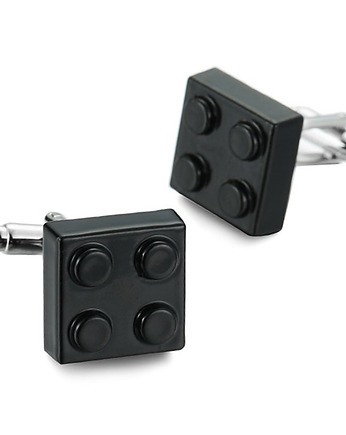 Spinki do mankietów klocek czarny LEGO, AKADEMIA STYLU