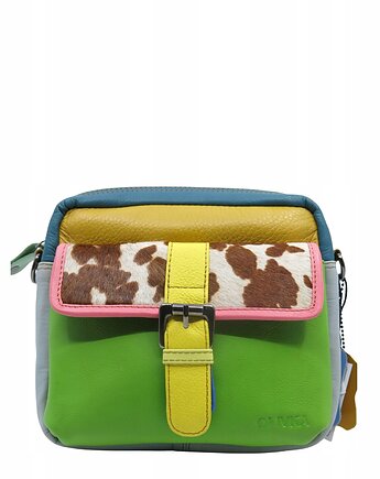 Torebka listonoszka unikatowa skórzana skóra naturalna pojemna OLIVKA, Olivka Warsaw