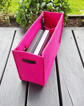Organizer z filcu - RÓŻOWY wkład do torebki, Beltrani