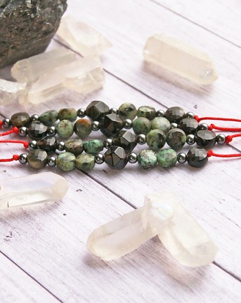 Ochrona, energia - obsydian, turkus afrykański, kaktusia