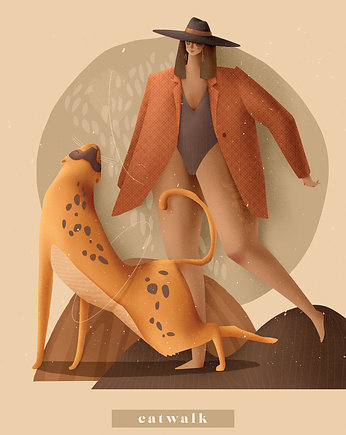 Ilustracja CATWALK, Sandra Chojecka