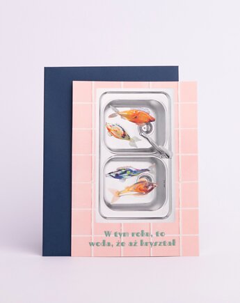 Pocztówka retro prl, woda jak kryształ, DODUMU