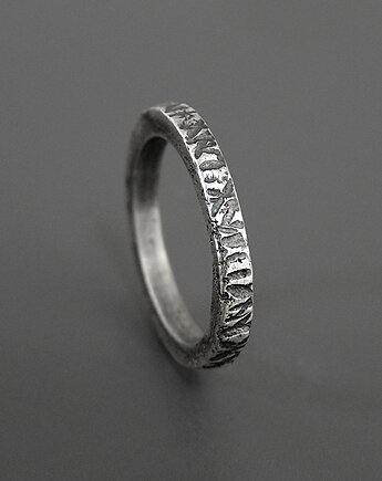 Obrączka Surowa, Srebro, Pastelove Jewelry