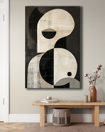 Geometria natury - Obraz na płótnie - Druk Blejtrama, Minimalizm, Loft #124, Black Sapphire Art