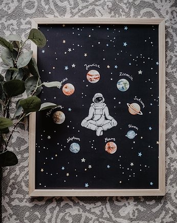PLAKAT "Astronauta"  29,7CM X 42CM, KOCYKOMANIA