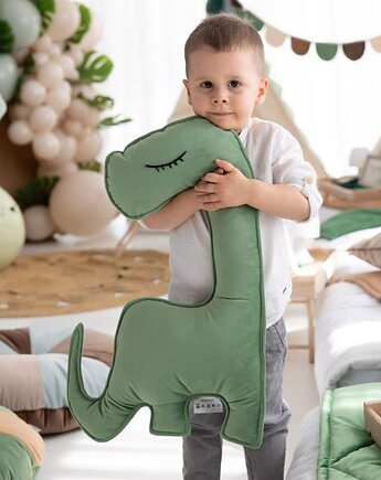 Poduszka Dino, zielona poduszka dinozaur, COZY DOZY