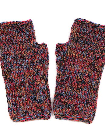 Mitenki Beata-bezszwowe rękawiczki bez palców z krótkim kciukiem, RękaProduction