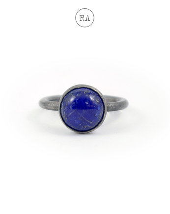Lapis lazuli srebrny pierścionek rozmiar 19, RA