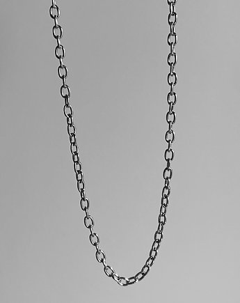 Srebrny  naszyjnik choker łańcuch  owal, ATdiament