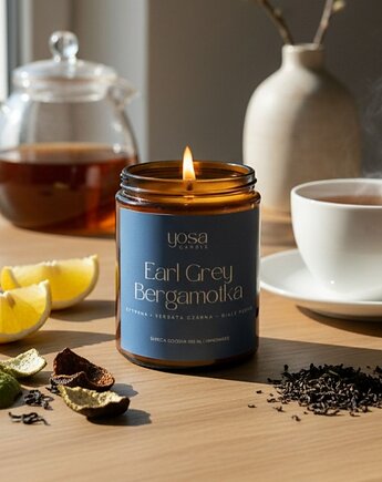 Świeca Sojowa Earl Grey Bergamotka, Yosa Candle