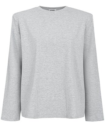 Longsleeve Art grey z poduchami, Patchouli