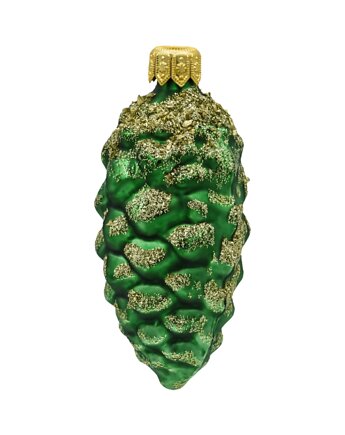 Bombka choinkowa: Szyszka zielona: mała, Syn Bombkarza