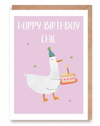 Kartka okolicznościowa URODZINOWA Birthday Chic, Cardie