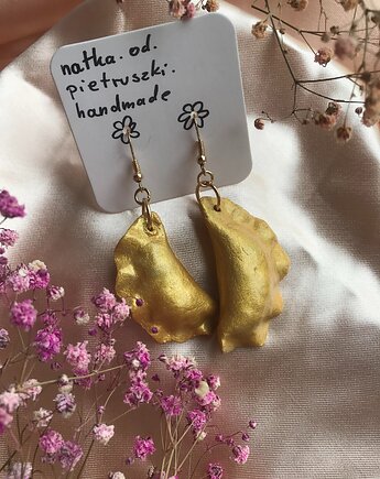 Kolczyki pierogi złote, Natka od pietruszki