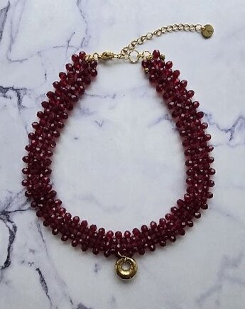 Choker 5-rzędowy Fashion Gloss, AFRODITTE COLLECTION