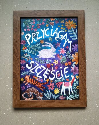 Akwarela Przyciągam szczęście, ma.grafka