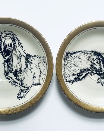 Jamnik szorstkowłosy  puzzle, arent plates
