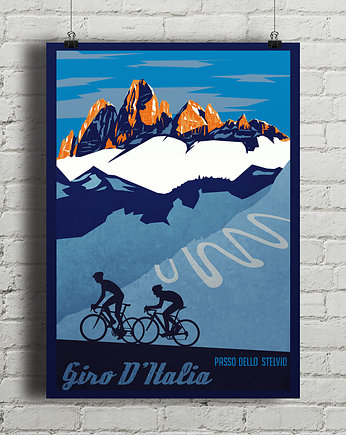 Giro d'Italia - vintage plakat rowerowy, minimalmill