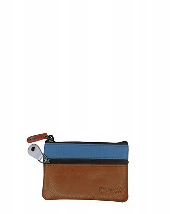 Saszetka skórzana skóra naturalna na klucze bilon poręczna OLIVKA, Olivka Warsaw