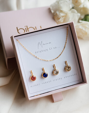 Naszyjnik wdzięczności dla mamy, prezent na dzień mamy, Bibu bijoux
