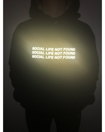 Bluza Reflective 3M Social Life, Back to Black