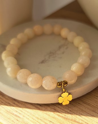 Bransoletka z jadeitu- koniczynka, NK PRODUCTS