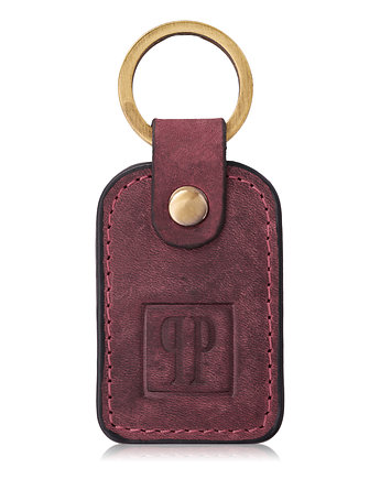 Breloczek skórzany do kluczy różowy vintage Paolo Peruzzi, Paolo Peruzzi