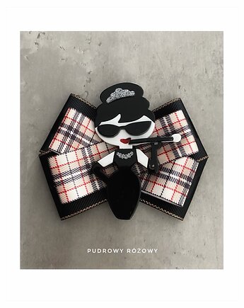 Brosza Audrey  Glamour Nowa Kolekcja 1 szt, Pudrowy Różowy