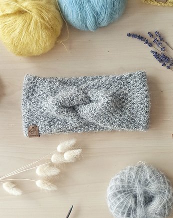 Damska opaska z wełny Merino i Baby Alpaki, eddfupanda
